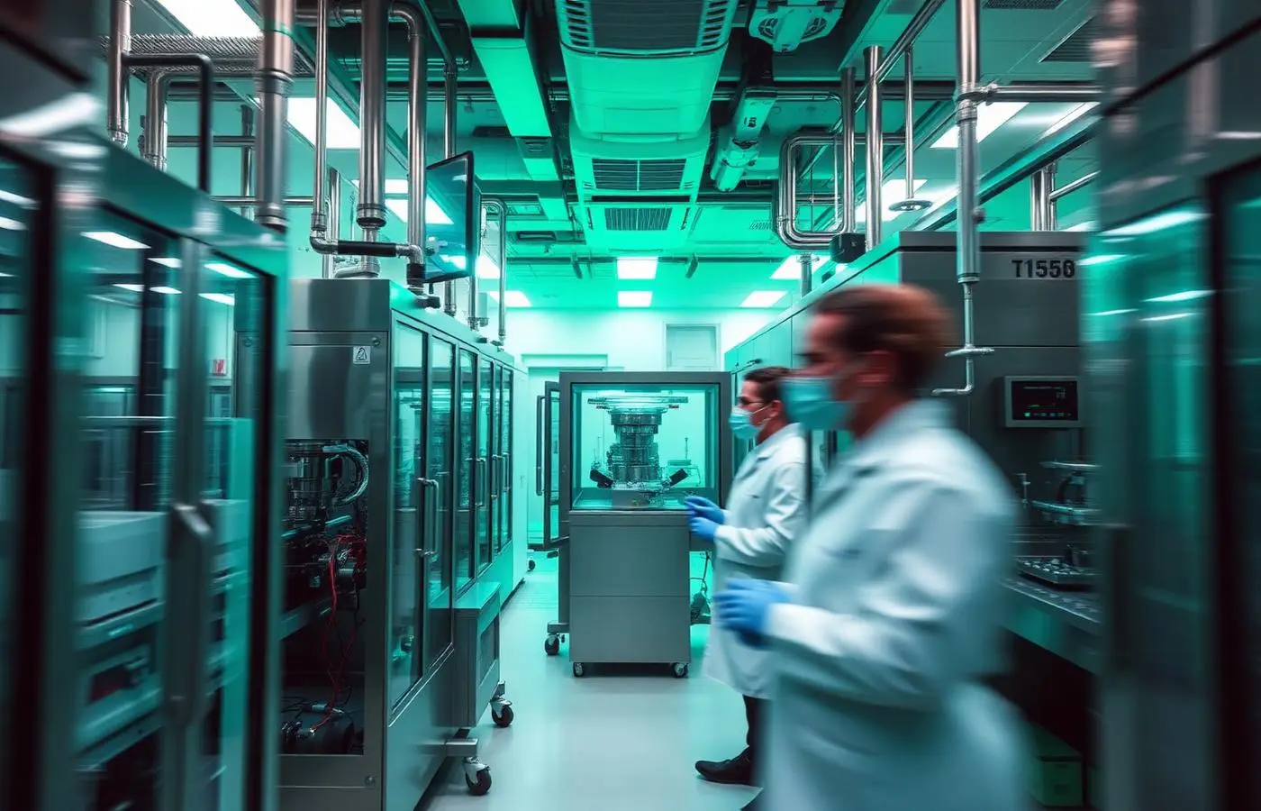 Modern pharmaceutical manufacturing facility